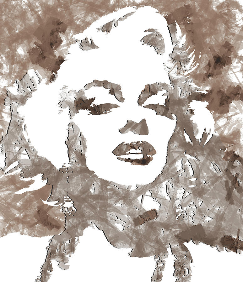 Marilyn Monroe 8i Mixed Media by Brian Reaves