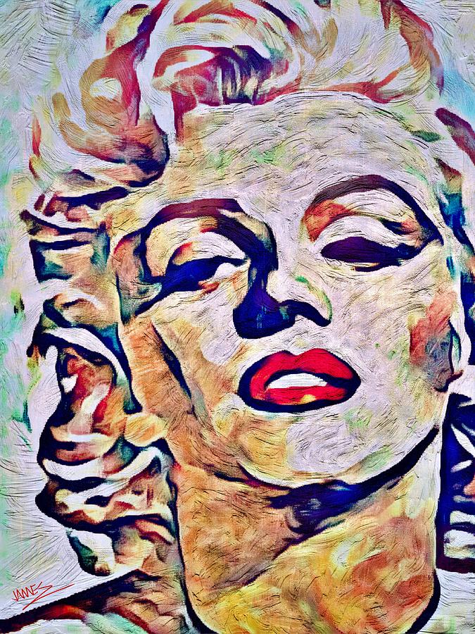 Marilyn Monroe Beauty Painting by James Shepherd