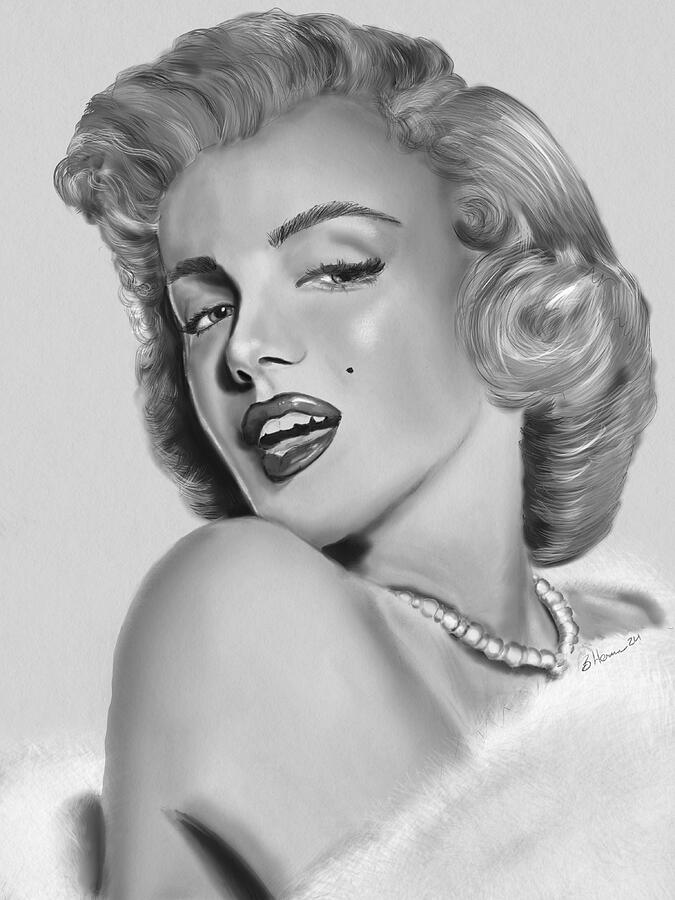 Marilyn Monroe Digital Art by Becky Herrera