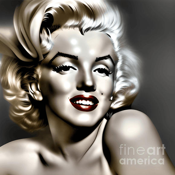 Marilyn MONROE Digital Art by Billy - Fine Art America