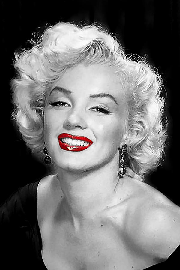 marilyn-monroe-black-and-white-with-red-lips-photograph-by-gert-hilbink