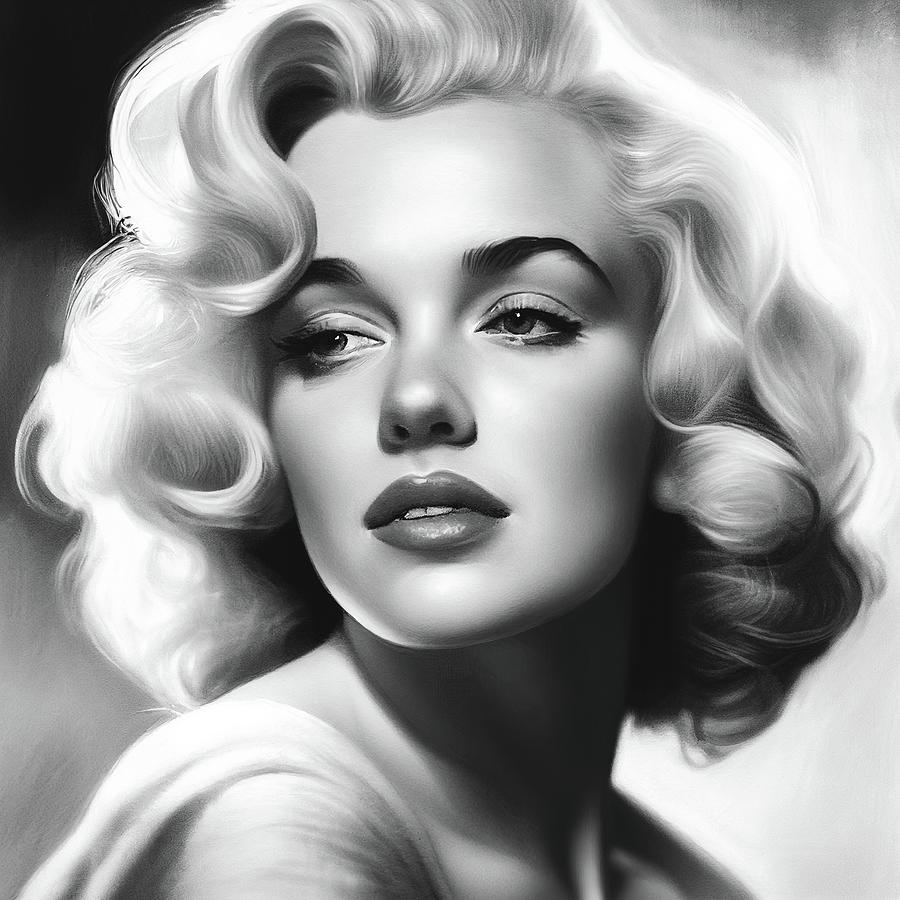 Marilyn Monroe BW Photograph by Athena Mckinzie - Fine Art America