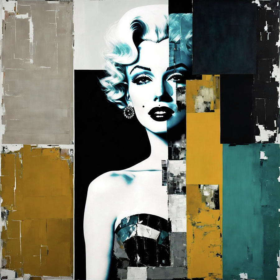 Marilyn Monroe Collage Painting by Felix Von Altersheim - Fine Art America