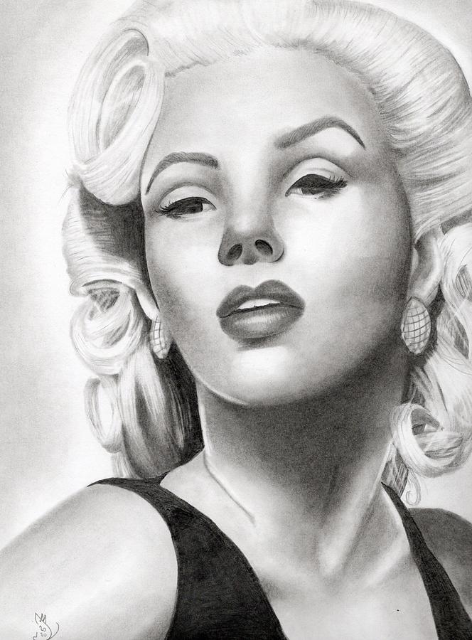 Marilyn Monroe Drawing By David MacDonald | Pixels