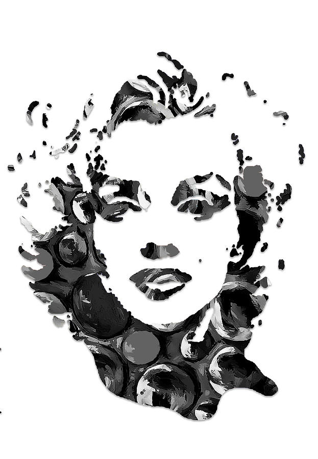 Marilyn Monroe Diamonds Are A Mixed Media by Marvin Blaine