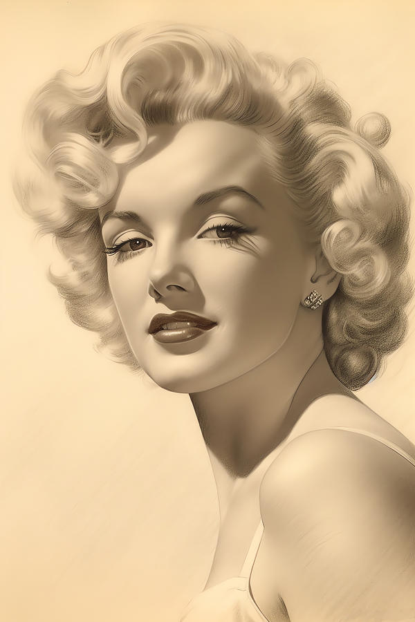 Marilyn Monroe Drawing Drawing By Carlos V Fine Art America 1488