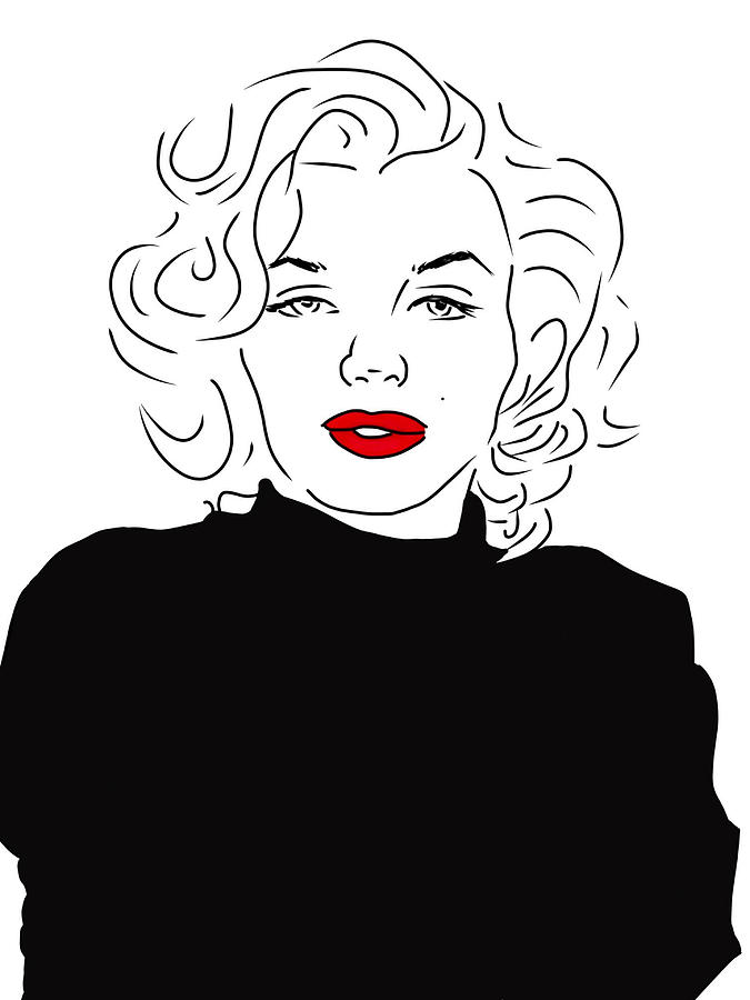 Marilyn Monroe Digital Art by Edna Garcia | Pixels