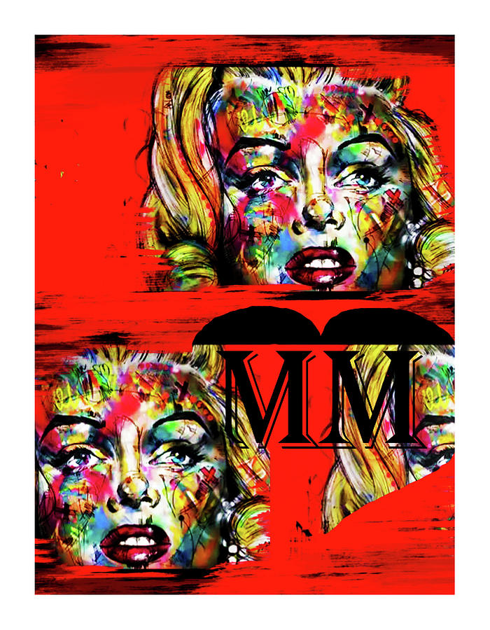 Marilyn Monroe Fading Posters Digital Art by Fine Art by Alexandra