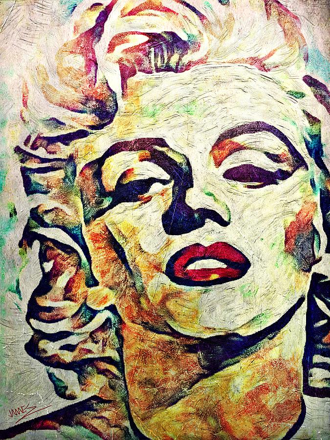 Marilyn Monroe Glamour Painting by James Shepherd