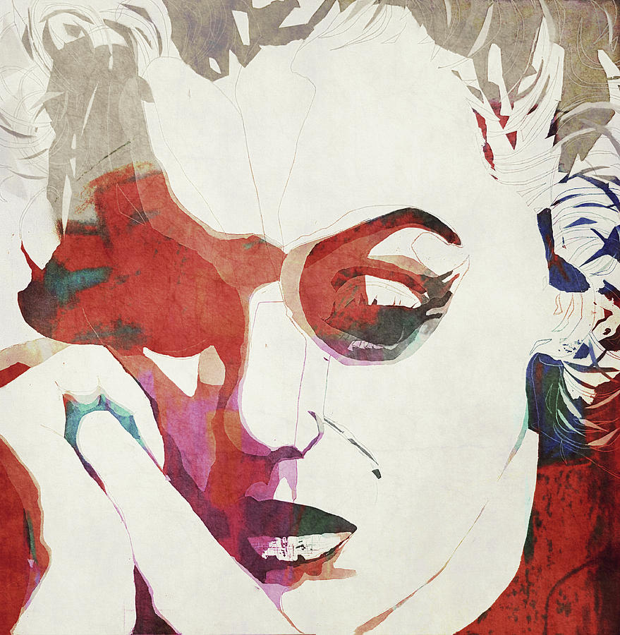 Marilyn Monroe - Hide From The Lights Mixed Media by Paul Lovering