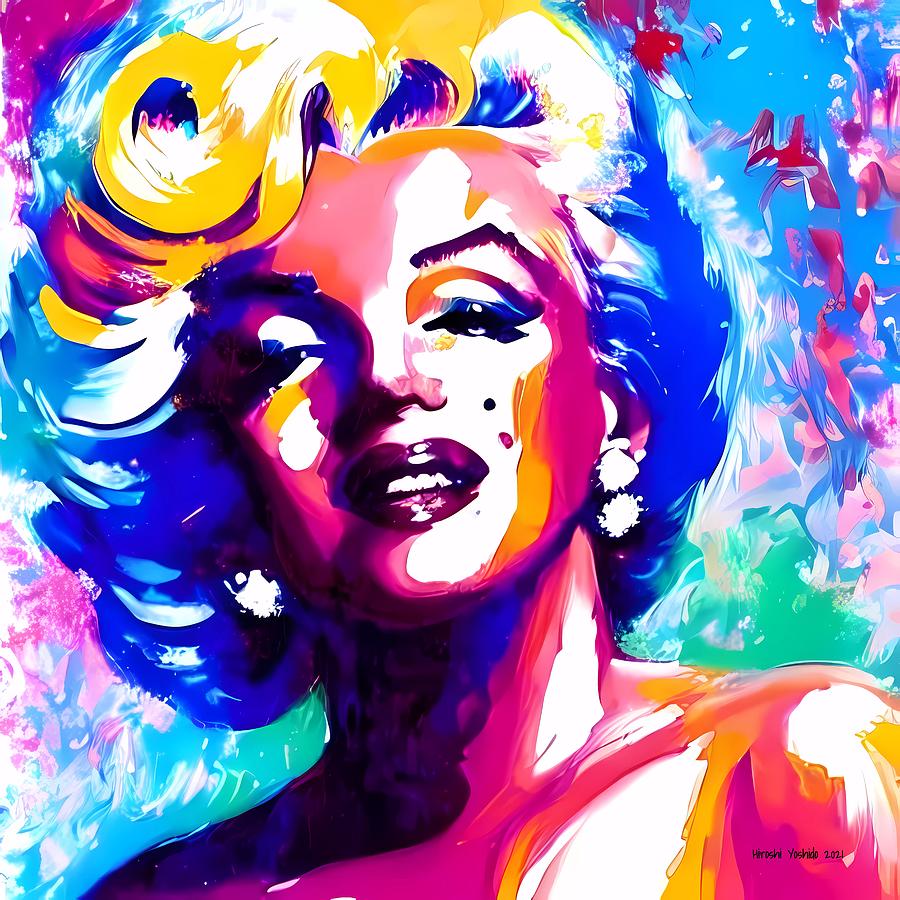 Marilyn Monroe Digital Art by Hiroshi Yoshido - Fine Art America