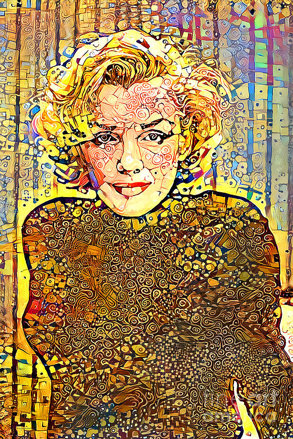 Marilyn Monroe in A Gustav Klimt World 20201003 Photograph by Wingsdomain Art and Photography