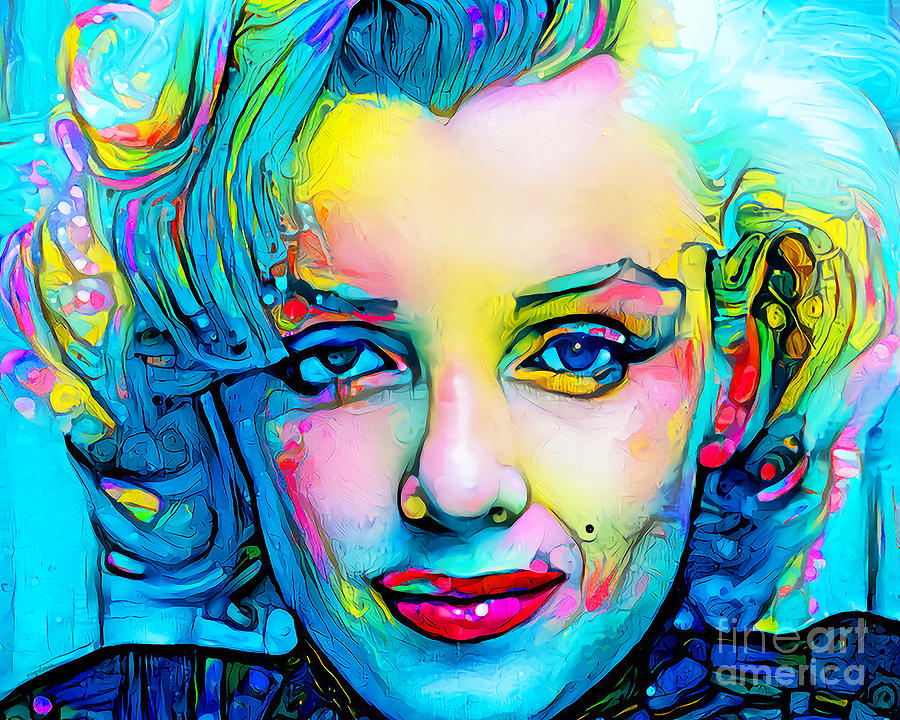 Marilyn Monroe in Modern Contemporary 20210130 v2 Photograph by Wingsdomain Art and Photography