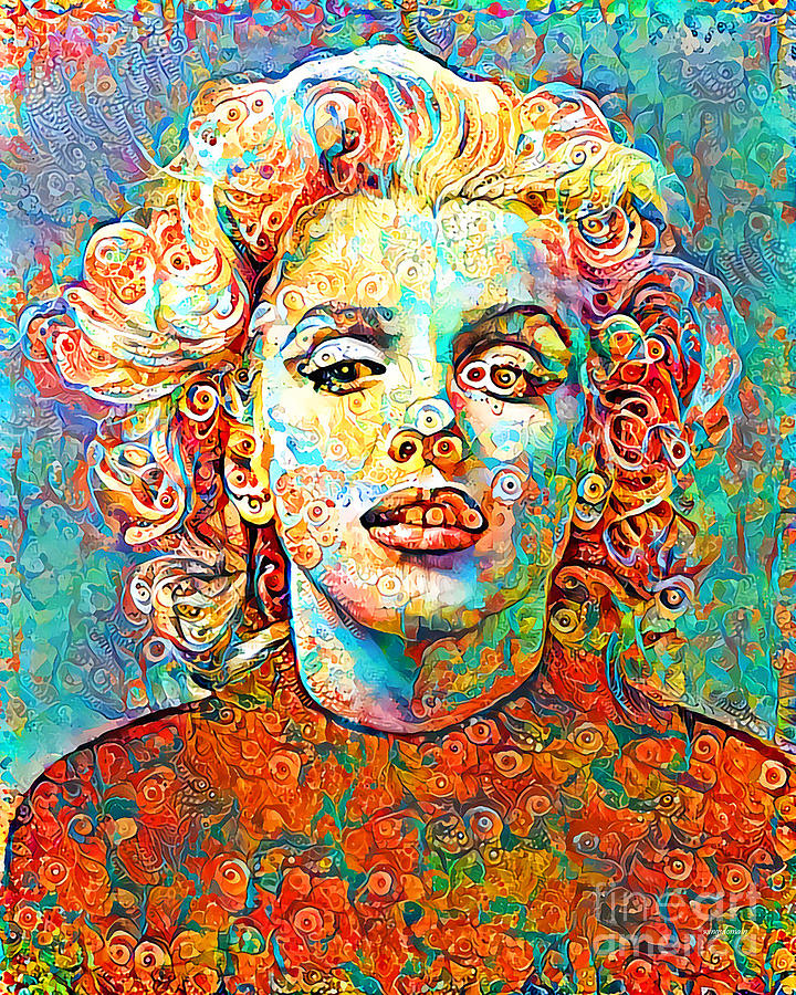 Marilyn Monroe in Surreal Abstract DDG005 20200421 Photograph by Wingsdomain Art and Photography