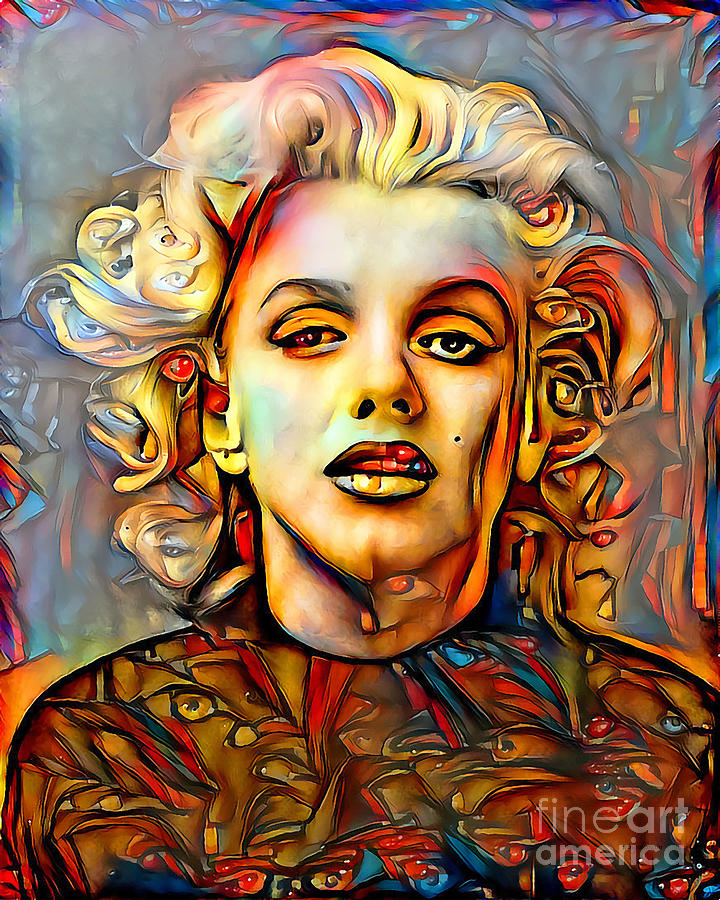 Marilyn Monroe in Surreal Abstract DDG006 20200421 Photograph by Wingsdomain Art and Photography