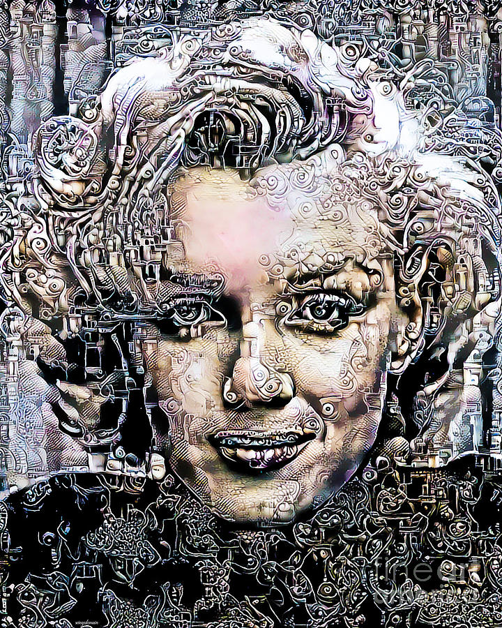 Marilyn Monroe in Surreal Expressionist Dream 20200520 Photograph by Wingsdomain Art and Photography