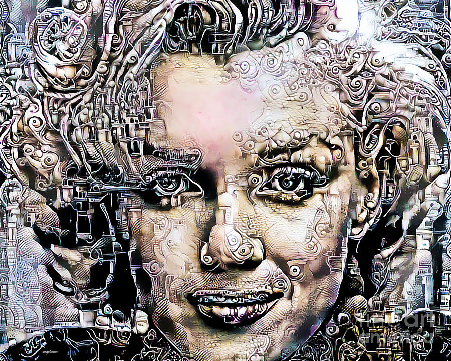 Marilyn Monroe in Surreal Expressionist Dream 20200520v2 Photograph by Wingsdomain Art and Photography