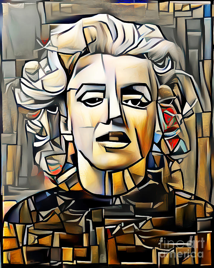 Marilyn Monroe in Vibrant Contemporary Cubism Colors 20210508 Photograph by Wingsdomain Art and Photography