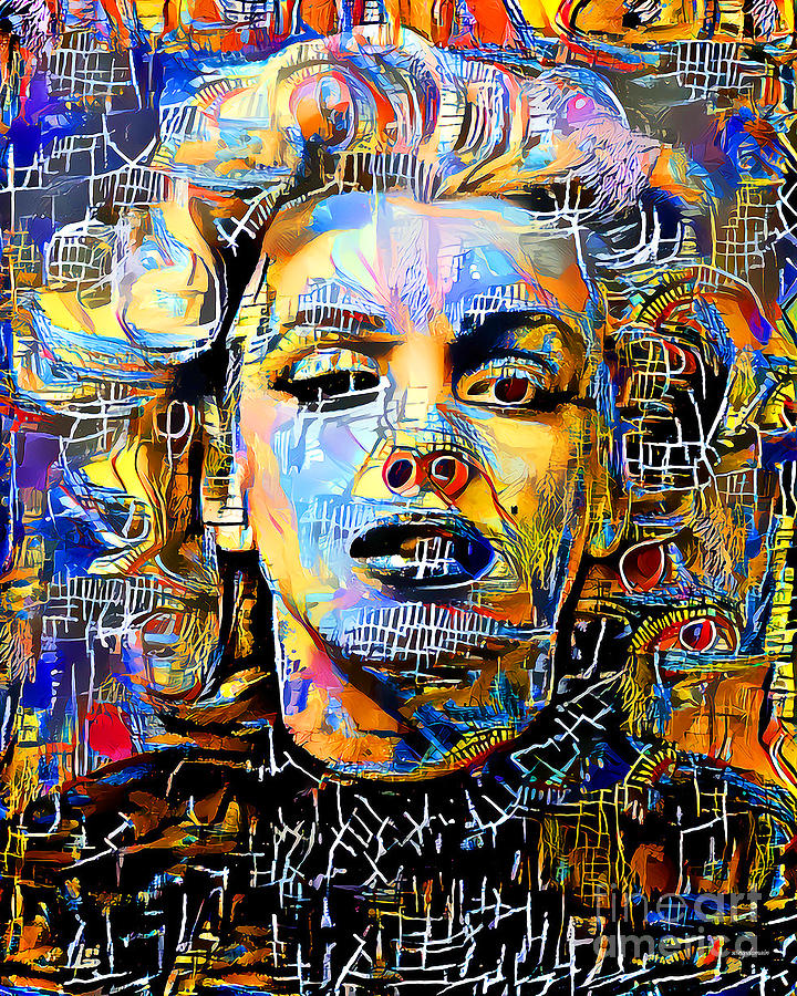 Marilyn Monroe in Vibrant Contemporary Urban Graffiti 20210724