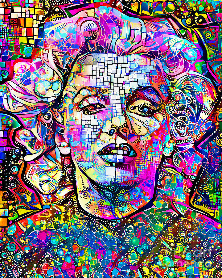 Marilyn Monroe in Whimsical Modern Art 20211209 Photograph by Wingsdomain Art and Photography