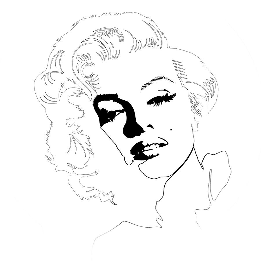 Marilyn Monroe Digital Art by Naxart Studio