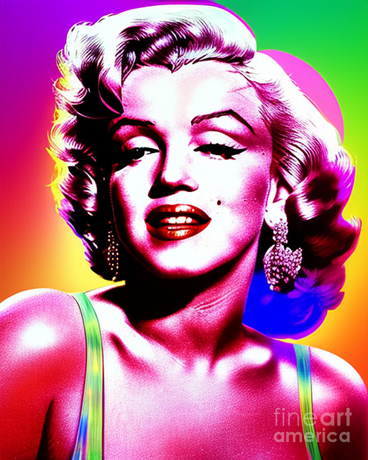 Marilyn Monroe-Neon Digital Art by Lorraine Caporaso Photography - Fine ...