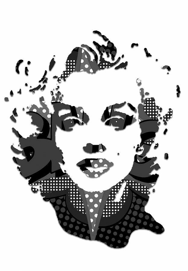 Marilyn Monroe Number 9 Mixed Media by Marvin Blaine