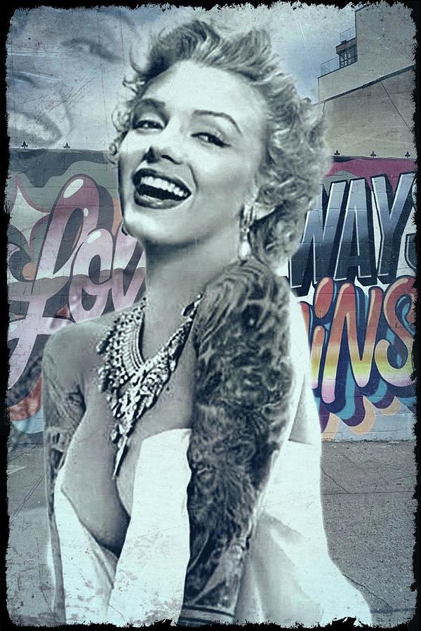 Marilyn Monroe  Wall Decor  Marilyn Monroe Nude Tattoos Art Poster Print  1x85 Framed  Poshmark
