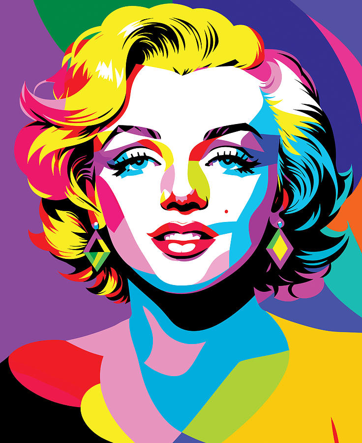 Marilyn Monroe Pop Art Digital Art by Robert Lancione - Pixels Merch