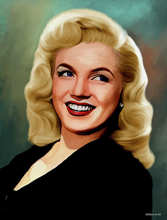 Marilyn Monroe portrait 2 -b1 Painting by Movie World Posters