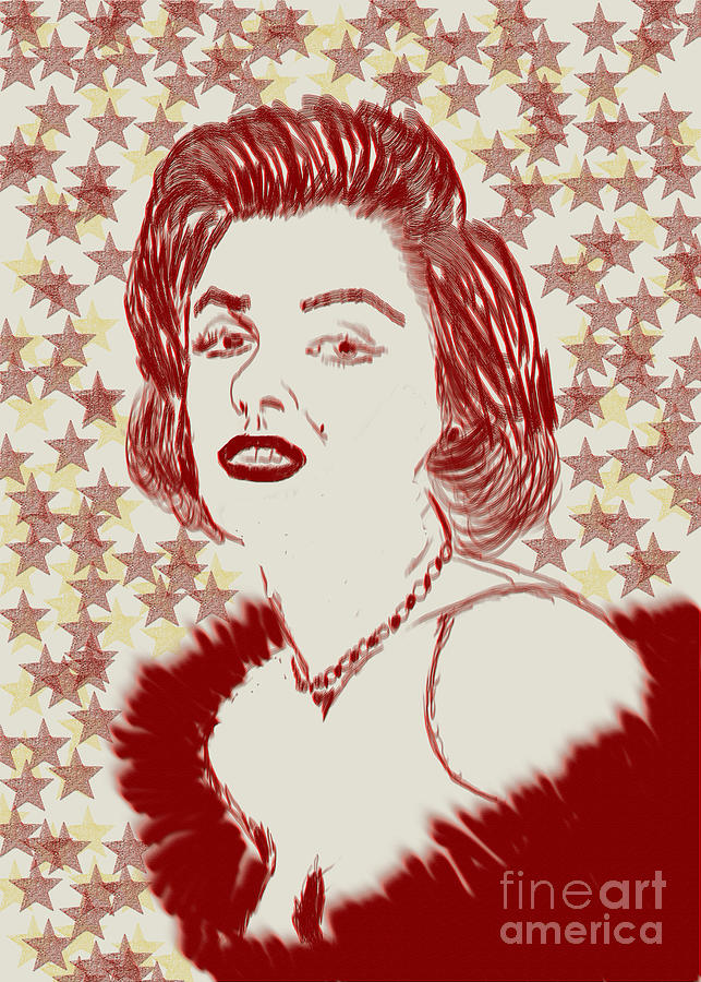 Marilyn Monroe Portrait Digital Art