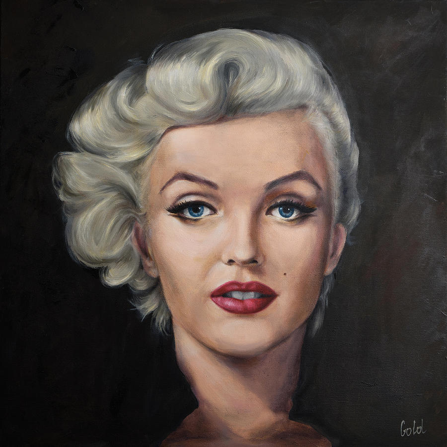 Marilyn Monroe portrait painting Painting by Tanya Goldstein - Fine Art ...