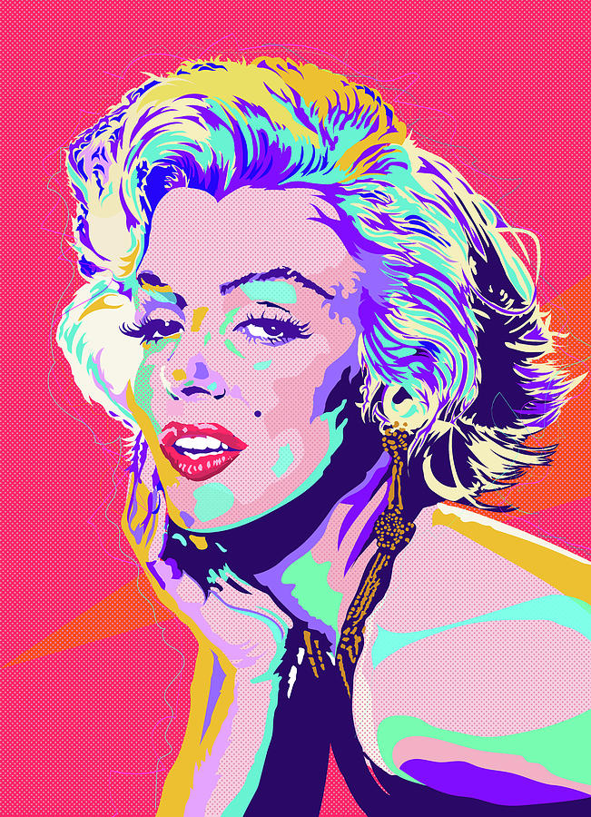Marilyn Monroe pose Digital Art by POP ART Artstudione