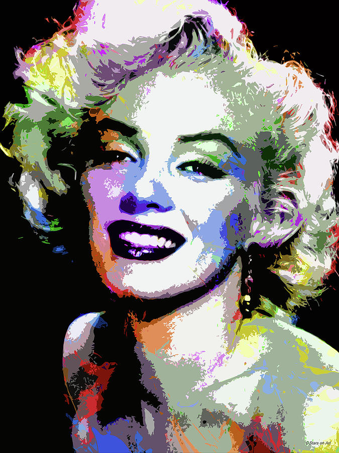 Marilyn Monroe psychedelic portrait Digital Art by Movie World Posters
