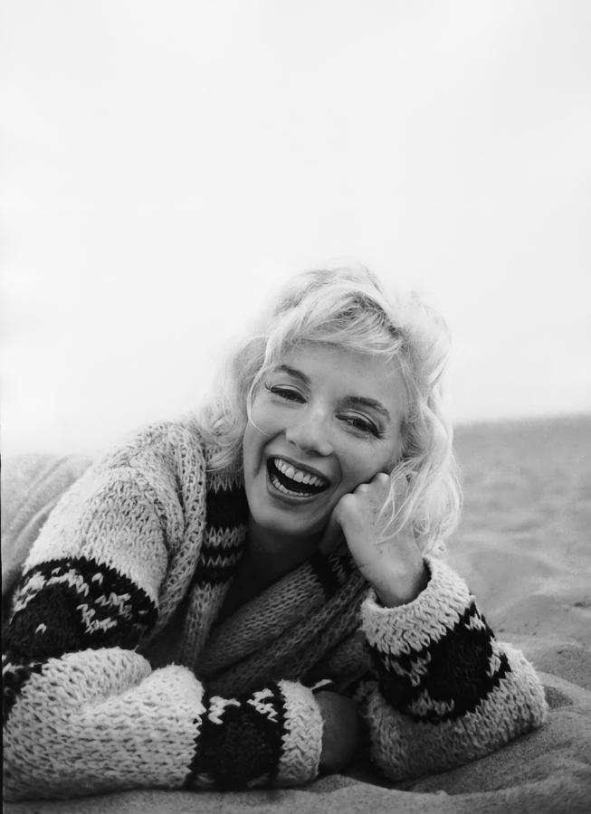 Marilyn Monroe Santa Monica Beach Photograph by Bert Stern - Fine Art ...