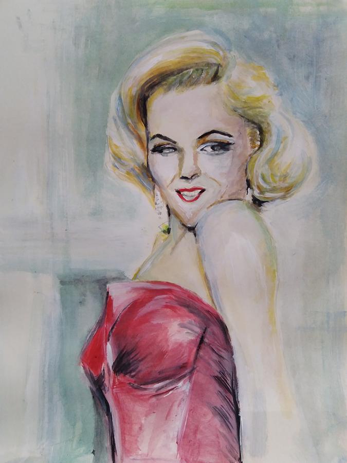 Marilyn Monroe Painting by Steve Peachey