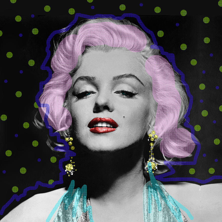 Marilyn Pop Pink Digital Art by Pop Art World