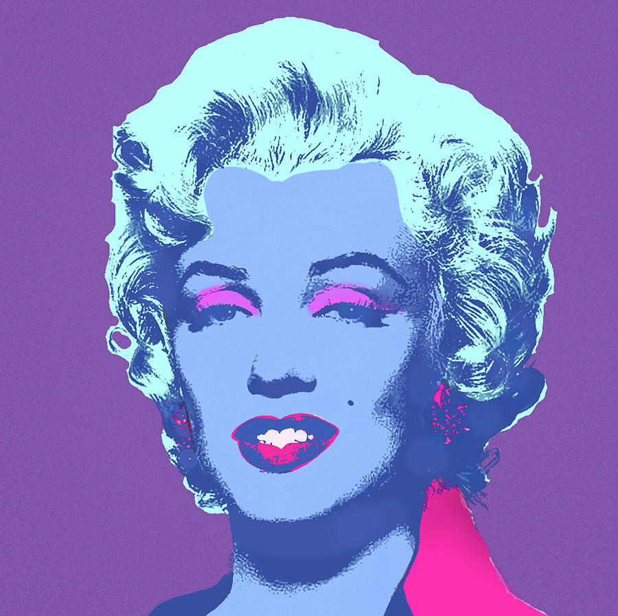 Marilyn Violet Digital Art by Pop Art World - Fine Art America