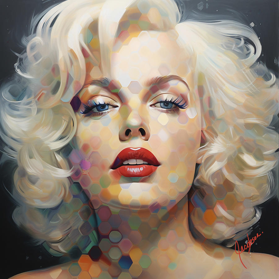 Marilyn VI Painting by Jackie Medow-Jacobson