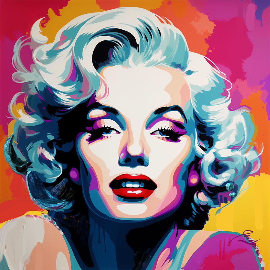 Marilyn VIII Painting by Jackie Medow-Jacobson