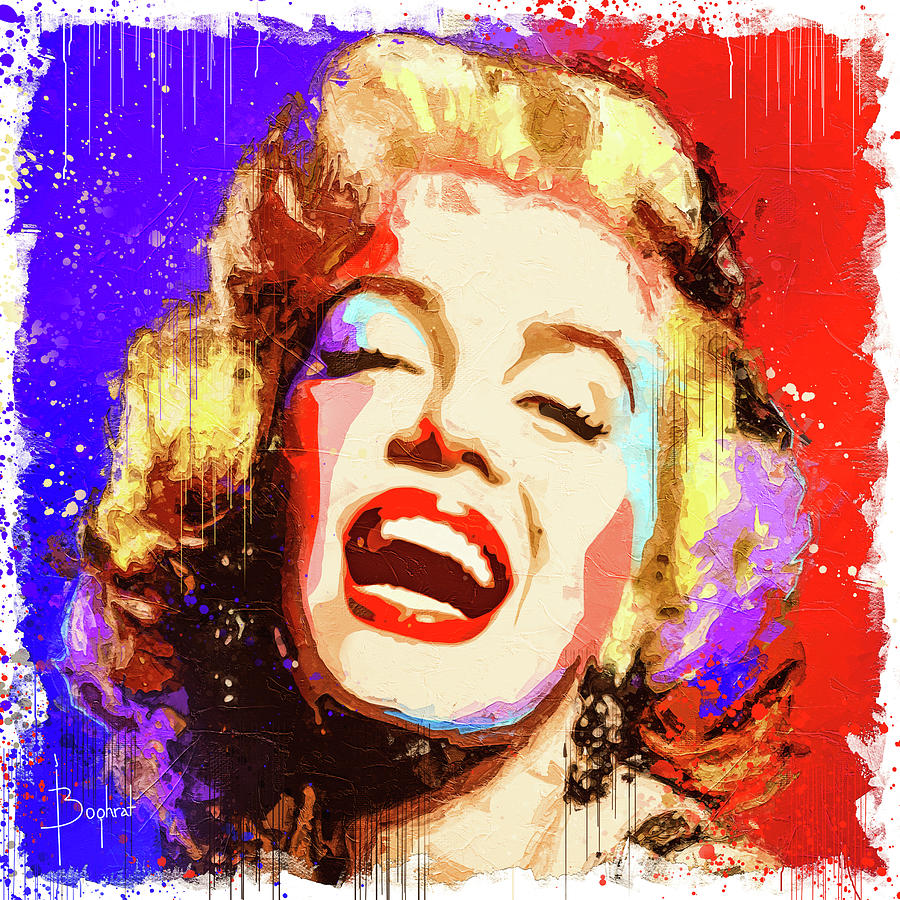 Marilyn's Impression Digital Art by Boghrat Sadeghan - Fine Art America