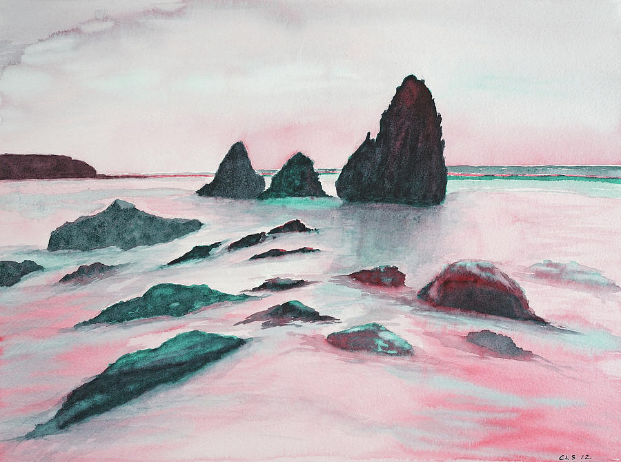 Marin Headlands #1 Painting by Cynthia Schoeppel