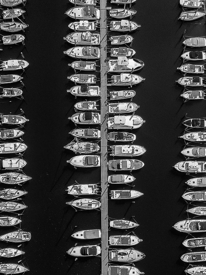 Marina Boat Docks Vertical Art Photograph