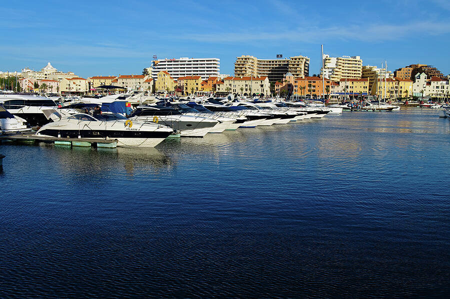 Marina of Vilamoura during afternoon Photograph by Angelo DeVal