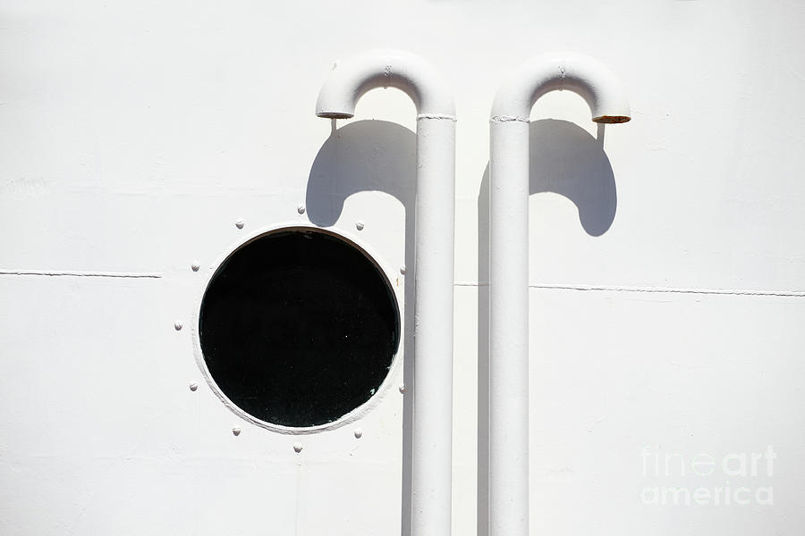 Marine abstract - Porthole Photograph by Bryan Attewell