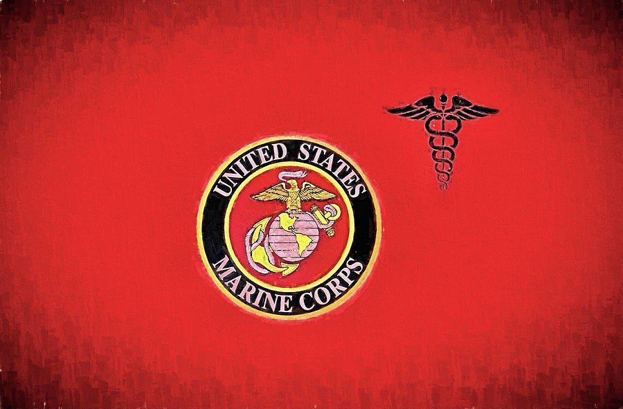 Usmc Digital Art - Marine Corps Cormpsman by JC Findley