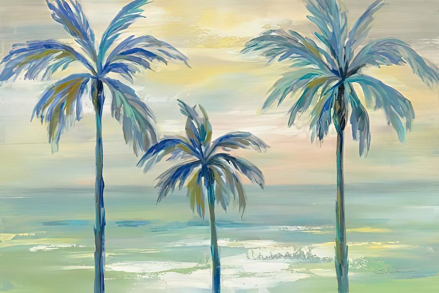 Marine Layer Palms Crop Drawing by DHBubble - Fine Art America