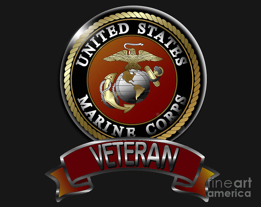 Marine Veteran Digital Art by Bill Richards