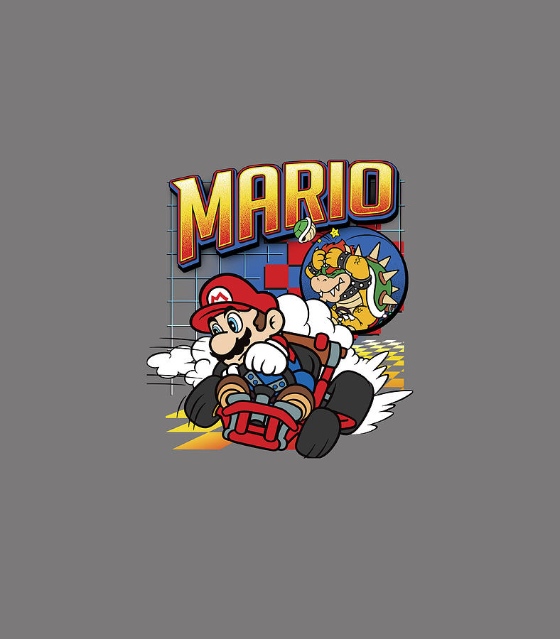 Mario Kart Bowser Mario Racing Digital Art by Vharim Jayco - Fine Art ...