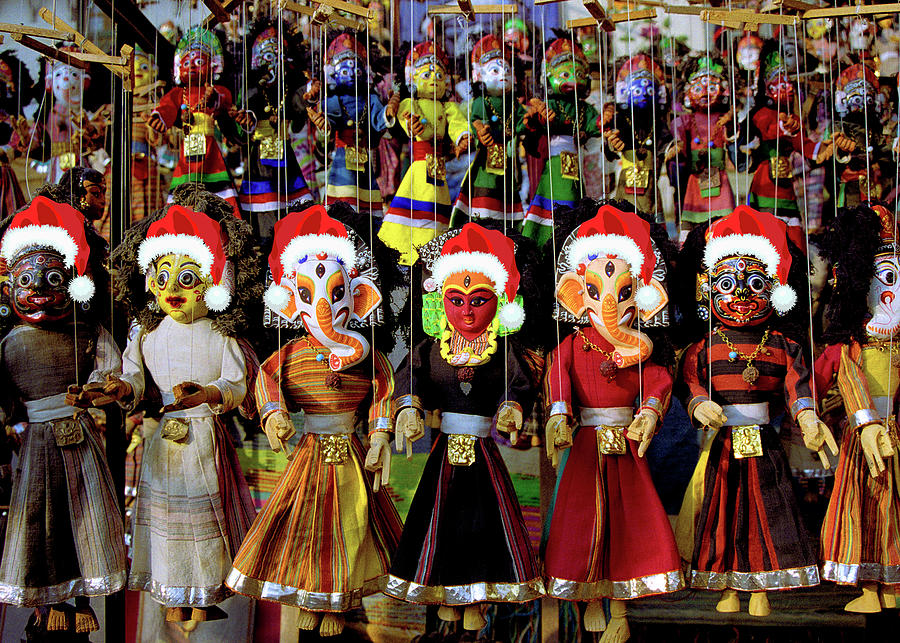 Marionettes - Greeting Card Photograph by David Simchock